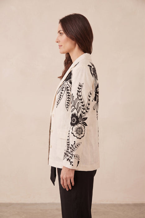 Johnny Was Ezra Blazer Linen Jacket J45225-3