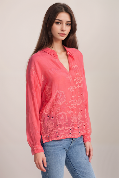 Johnny Was Firefly Glow Slim Audrey Button Down Shirt C18825-2