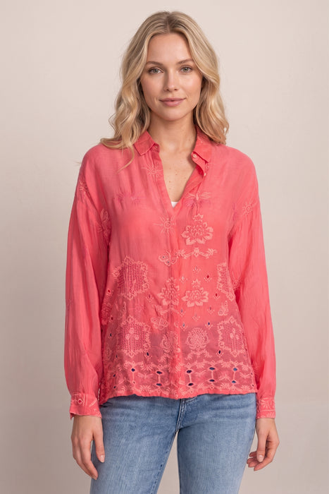 Johnny Was Firefly Glow Slim Audrey Button Down Shirt C18825-2