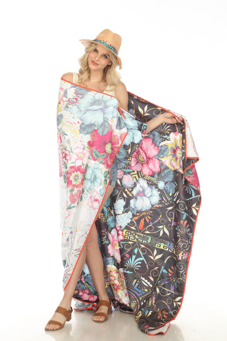 Johnny Was Floral Peace Beach Blanket Boho Chic M02522