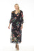 Johnny Was Style CSW3823AM Floral Puff Sleeve Swim Cover-Up Maxi Dress Boho Chic