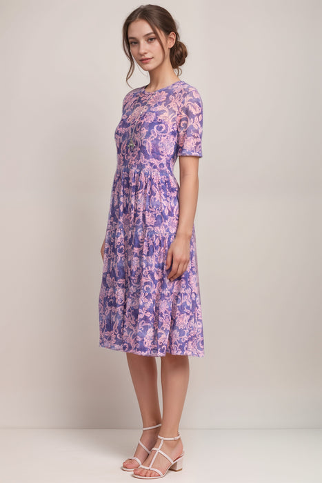 Johnny Was Florentina Mesh Tiered Dress R32225-3