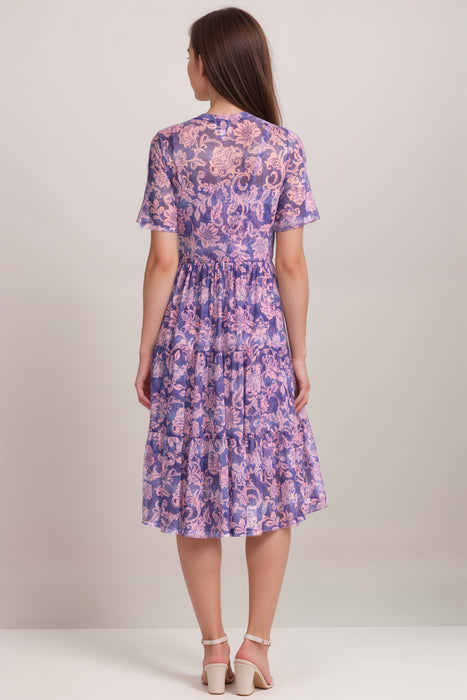 Johnny Was Florentina Mesh Tiered Dress R32225-3