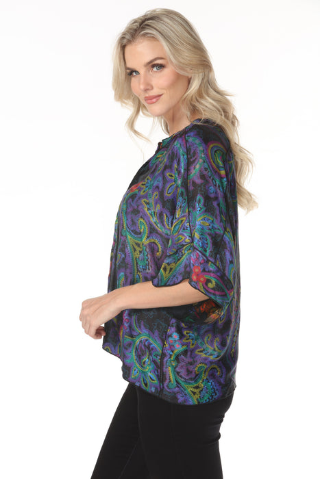 Johnny Was Flow Paisley Reversible Shrug C10322-2D