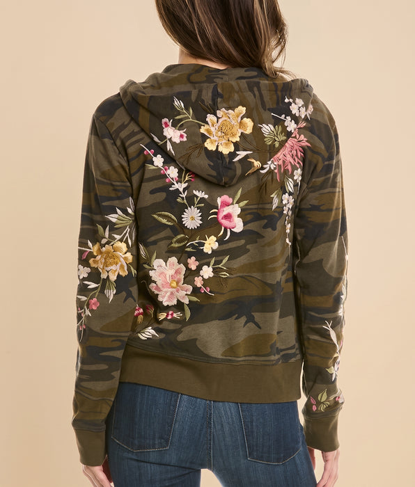 Johnny Was Francis Linen Camo Chore Jacket J44726-R