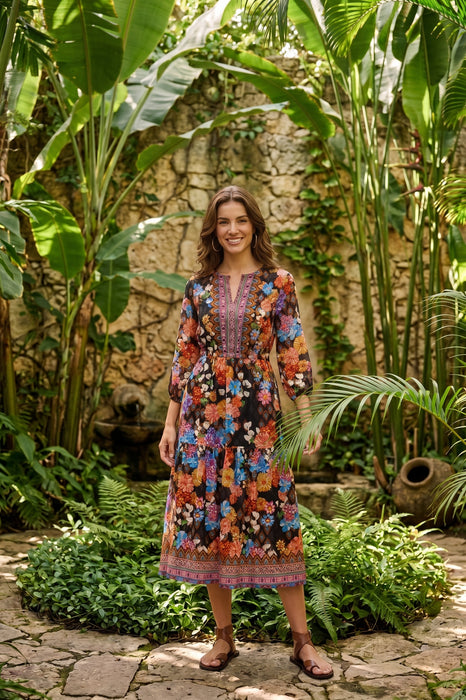 Johnny Was Gerbera Tabitha Tiered Dress Slip C38626-1