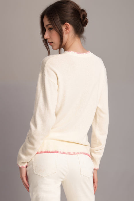 Johnny Was Ginnie The Drop Shoulder Pullover Sweater M68625