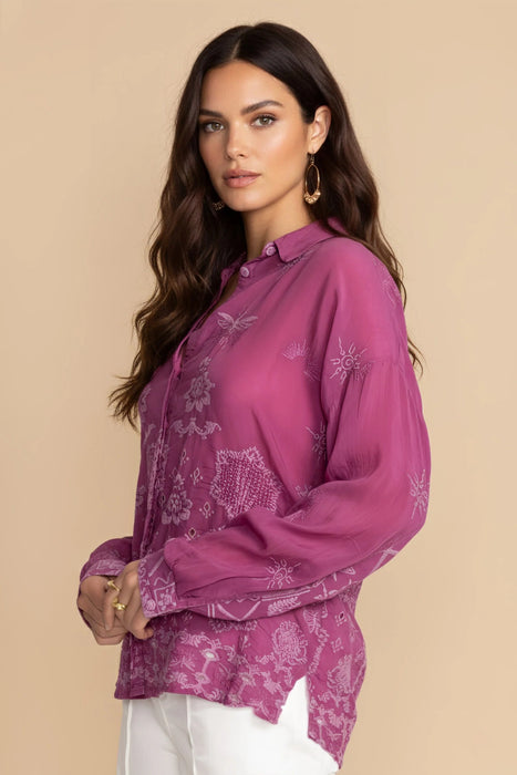 Johnny Was Firefly Glow Slim Audrey Button Down Shirt C18824-6 *