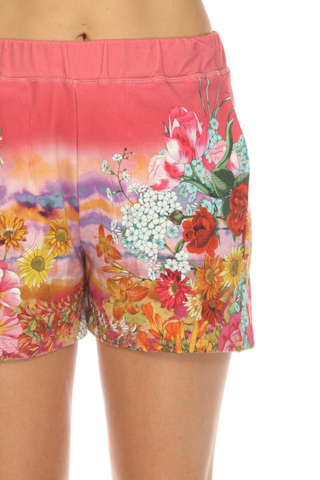 Johnny Was Golden Rose Easy Shorts Boho Chic T80223