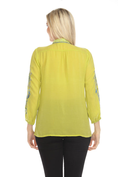 Johnny Was Eleana Button-Down Blouse C11624-E