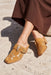 Johnny Was Honey Gold Suede Mule Pumps JW26547-9