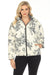 Johnny Was Style R47223 Ivory Dreamer Reversible Floral Plaid Zip Front Jacket Boho Chic