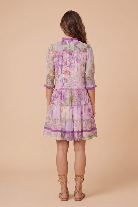 Johnny Was Jade Abbey Tiered Mini Dress L31825-3