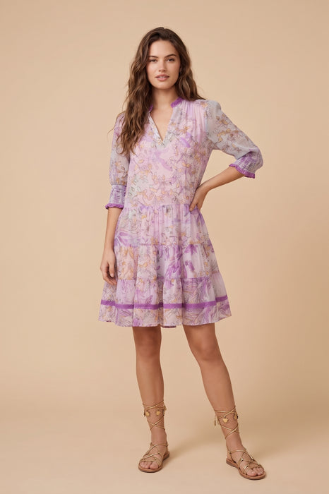 Johnny Was Jade Abbey Tiered Mini Dress L31825-3