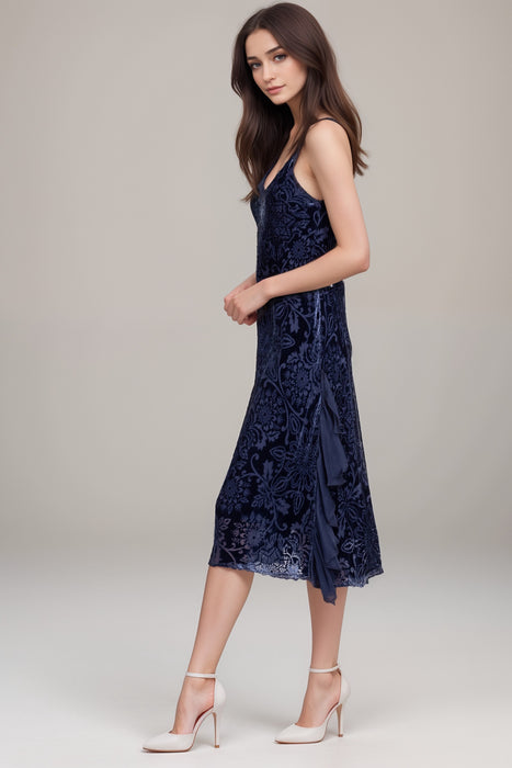 Johnny Was Jade Blue Alixa Cece Ruffle Slip Dress L37124