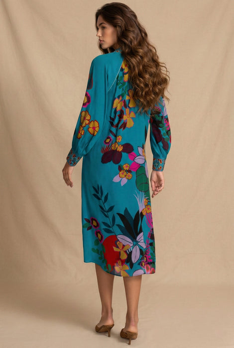 Johnny Was Jade Ascension Luna Handkerchief Midi Dress L32425-8