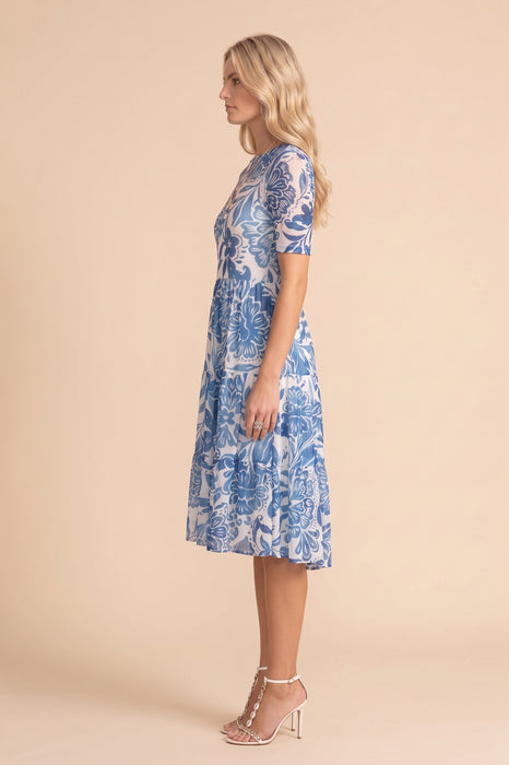Johnny Was Jade Bethany Mesh Tiered Dress Slip R35125-5