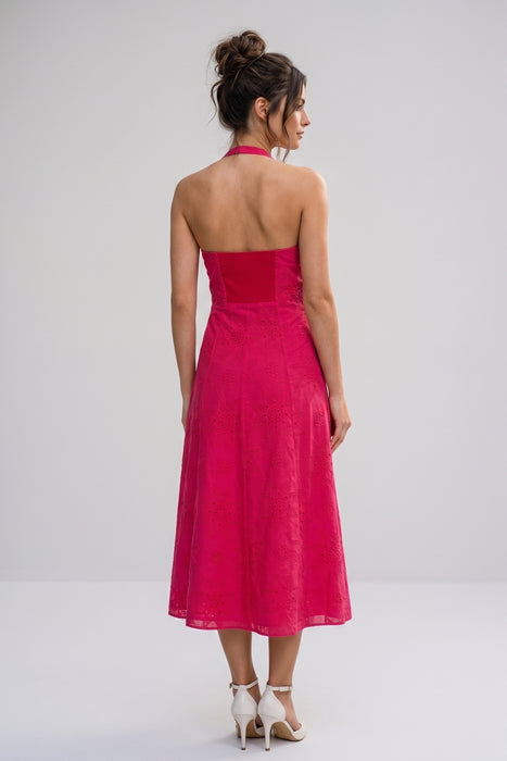 Johnny Was Jade Eden Halter Midi Dress L37524 *