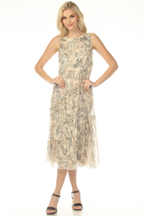 Johnny Was Jade Elise Ruffle Midi Dress L30825-3