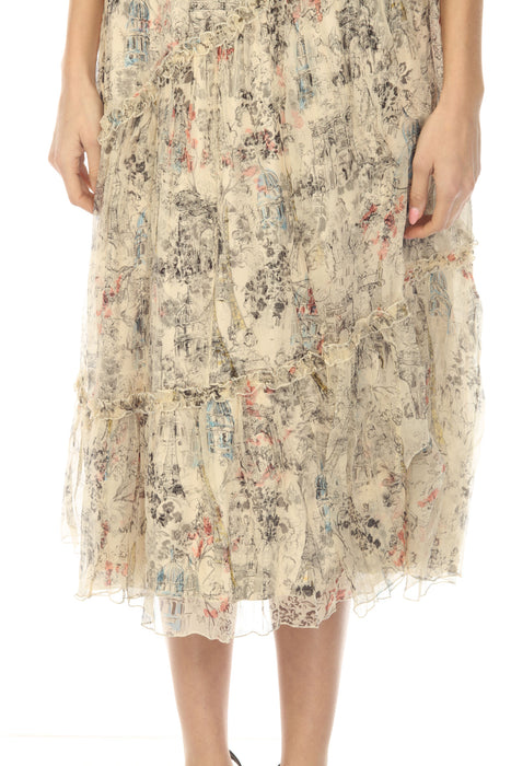 Johnny Was Jade Elise Ruffle Midi Dress L30825-3