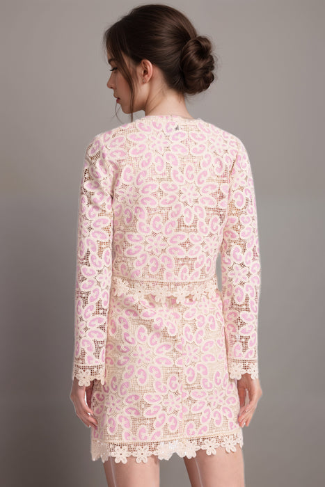 Johnny Was Jade Pink Genovia Cropped Jacket L49425-3