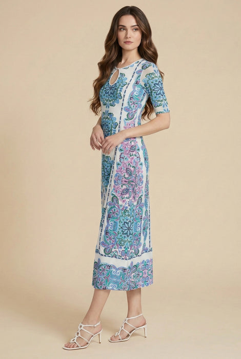 Johnny Was Jade Haddey Mesh Midi Dress L36525-5