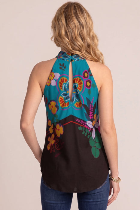 Johnny Was Jade House Of Flores Devi Halter Blouse L16525-8