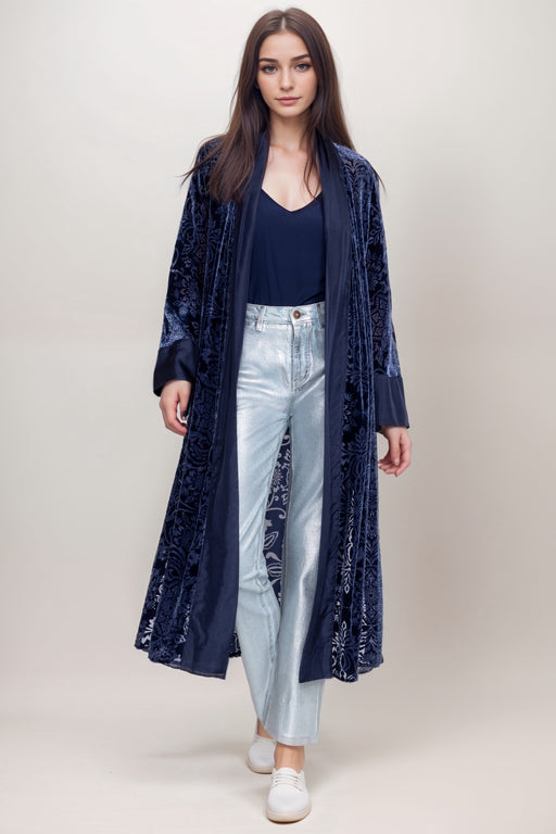 Johnny Was Jade Style L47224-9 Blue Alix Izzy Long Kimono