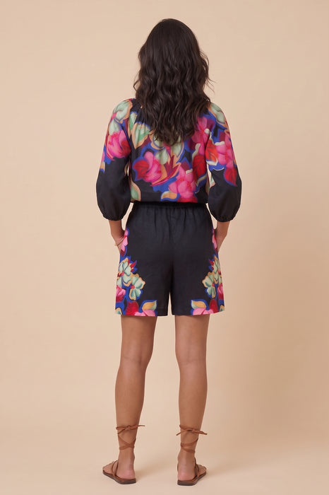 Johnny Was Jade La Boheme Linen Blend Solah Short R86026-5