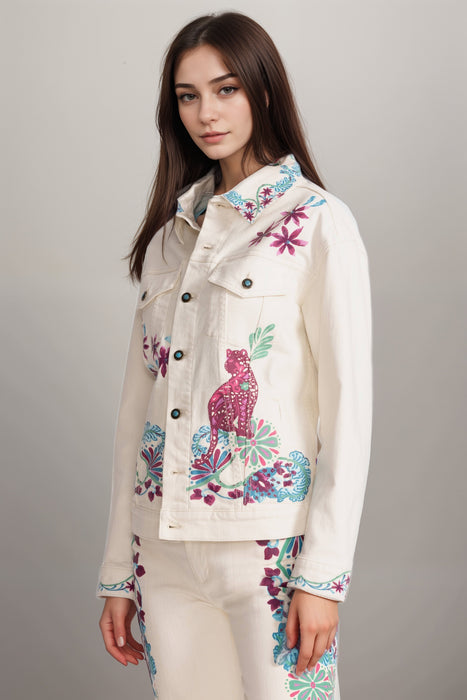 Johnny Was Jade Leilana Classic Denim Jacket L40225-2