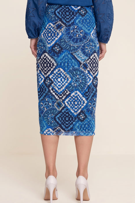 Johnny Was Jade Blue Lizandrea Mesh Midi Skirt L74124-E