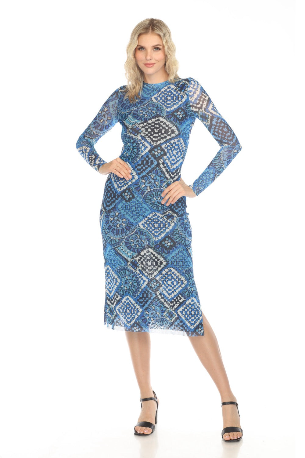 Johnny Was Jade Lolia Mesh Midi Dress L34324-E AfterRetail Johnny Was Jade Lolia Mesh Midi Dress L34324-E AfterRetail