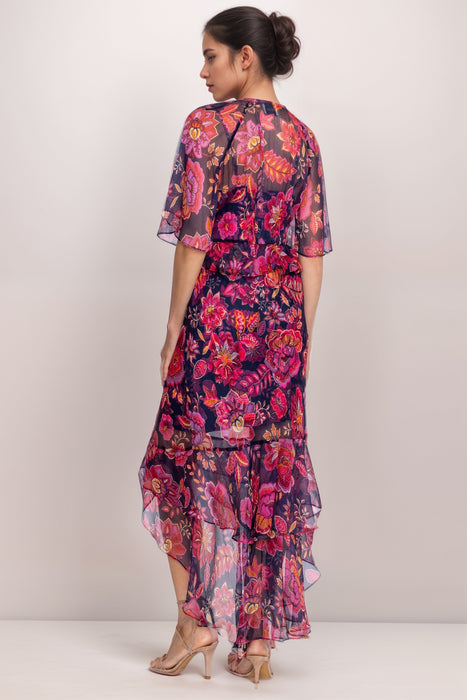 Johnny Was Jade Luxee Ruffle Silk Maxi Dress L35024-9