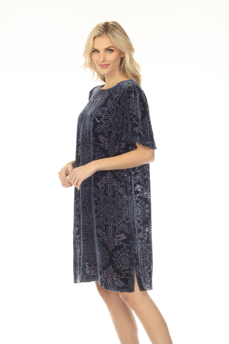 Johnny Was Jade Navy Odella Mini Slip Dress L35824-9S