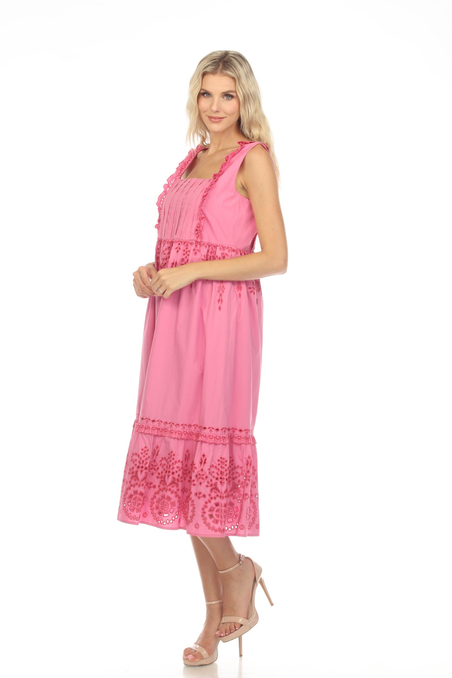Johnny Was - Ella Eyelet Embroidered Mini Dress