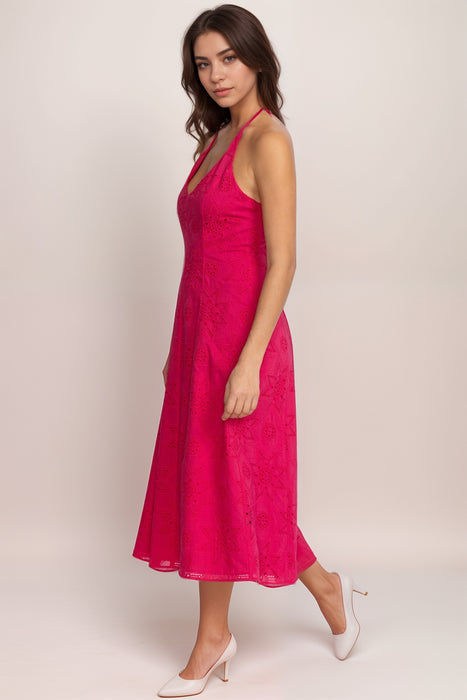 Johnny Was Jade Eden Halter Midi Dress L37524 *