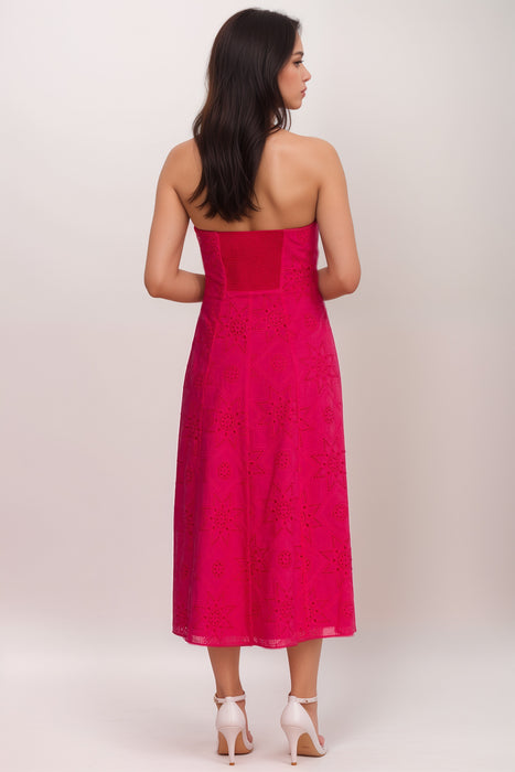 Johnny Was Jade Eden Halter Midi Dress L37524 *