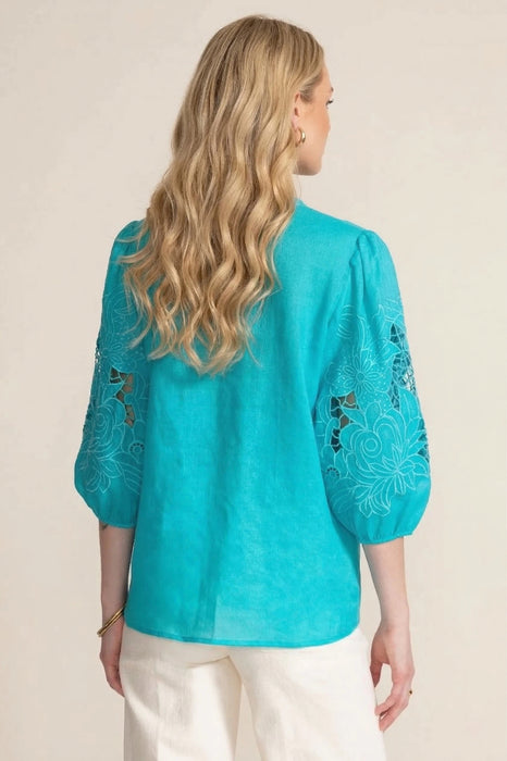 Johnny Was Jade Sadie Embroidered Blouse L12125-2