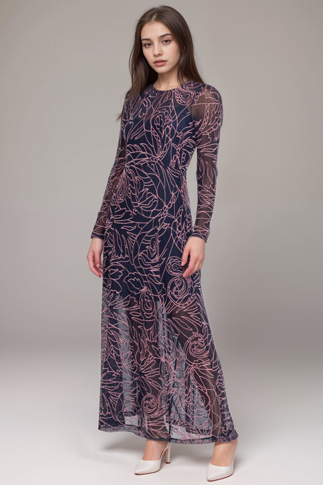 Johnny Was Jade Blue Sereina Sumner Panel Maxi Dress L37324-9