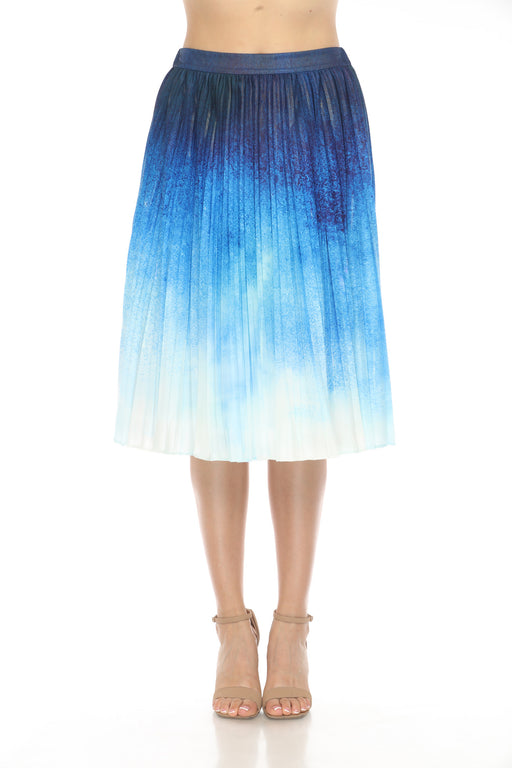 Johnny Was Jade Style L73524-E Ombre Sora Pleated Midi Skirt