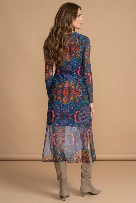 Johnny Was Jade Tulus Mesh Midi Dress L33125-8