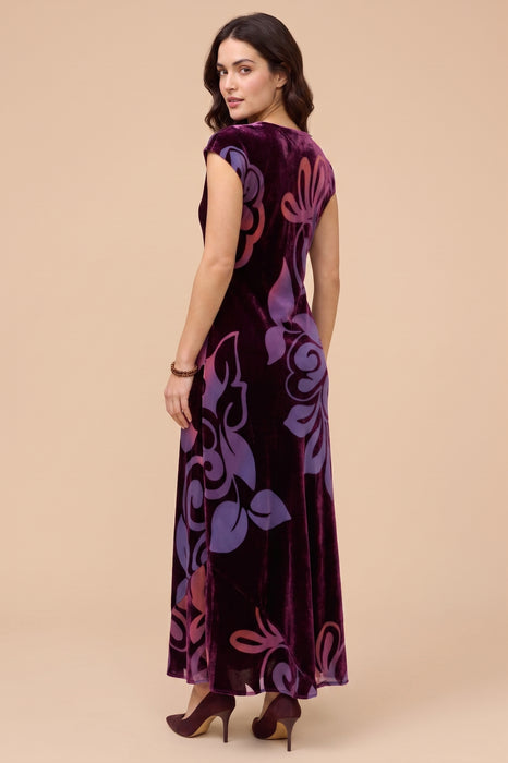 Johnny Was Jade Velvet Floral Toto Bia Maxi Dress L31025-O