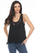 Johnny Was Jade Style L16425-1 Black Verna Tank Top