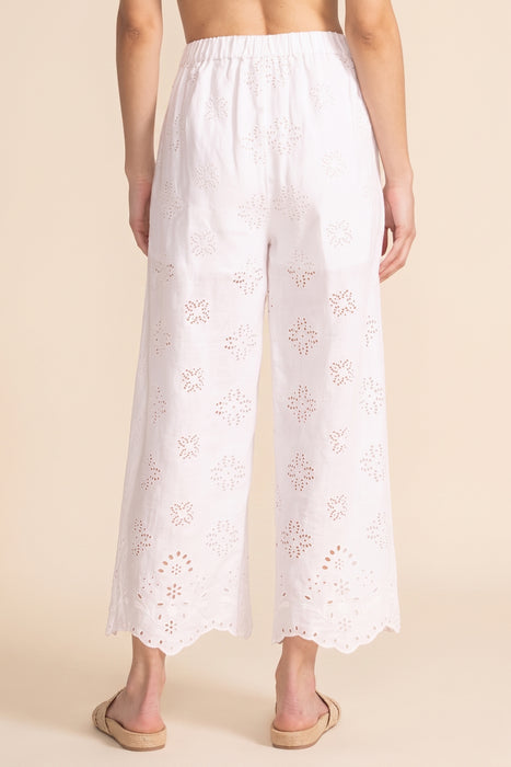 Johnny Was Jade White Dolores Wide Leg Pant L60125-5