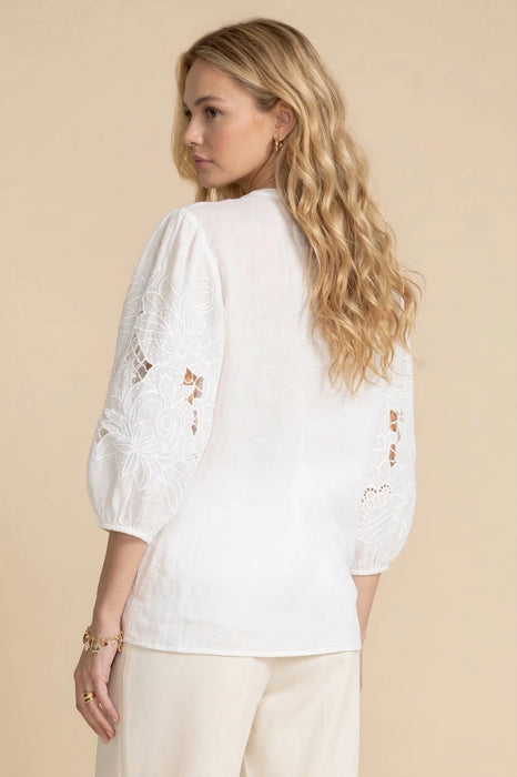 Johnny Was Jade Sadie Embroidered Blouse L12125-2