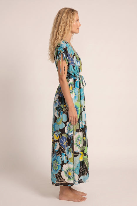 Johnny Was Jenn Drawcord Kaftan Cover Up Dress CSW5124-H *