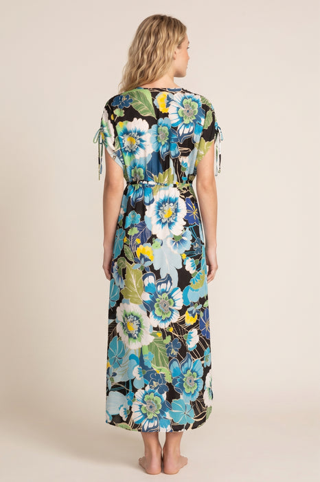 Johnny Was Jenn Drawcord Kaftan Cover Up Dress CSW5124-H *