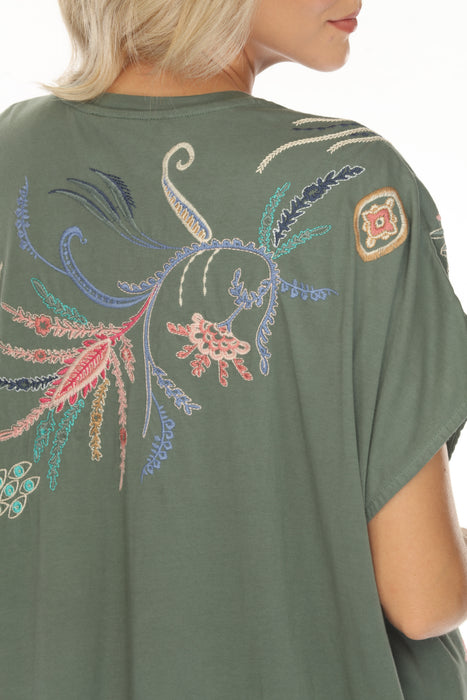 Johnny Was JWLA Antonella Jersey Poncho Tee J15824 Boho Chic