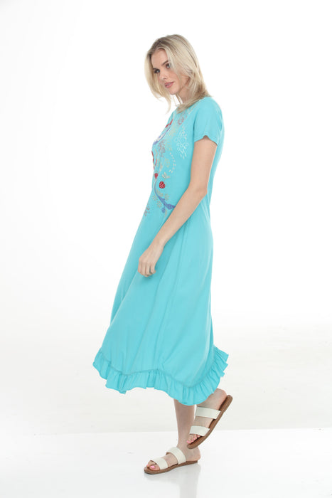 Buy Johnny Was Cora Asymmetric Ruffle Flounce Dress J37325-4 AfterRetail Buy Johnny Was Cora Asymmetric Ruffle Flounce Dress J37325-4 AfterRetail