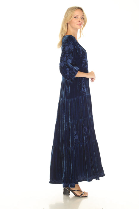 Johnny Was JWLA Torine Velvet Dolman Tiered Dress J33724-9 *